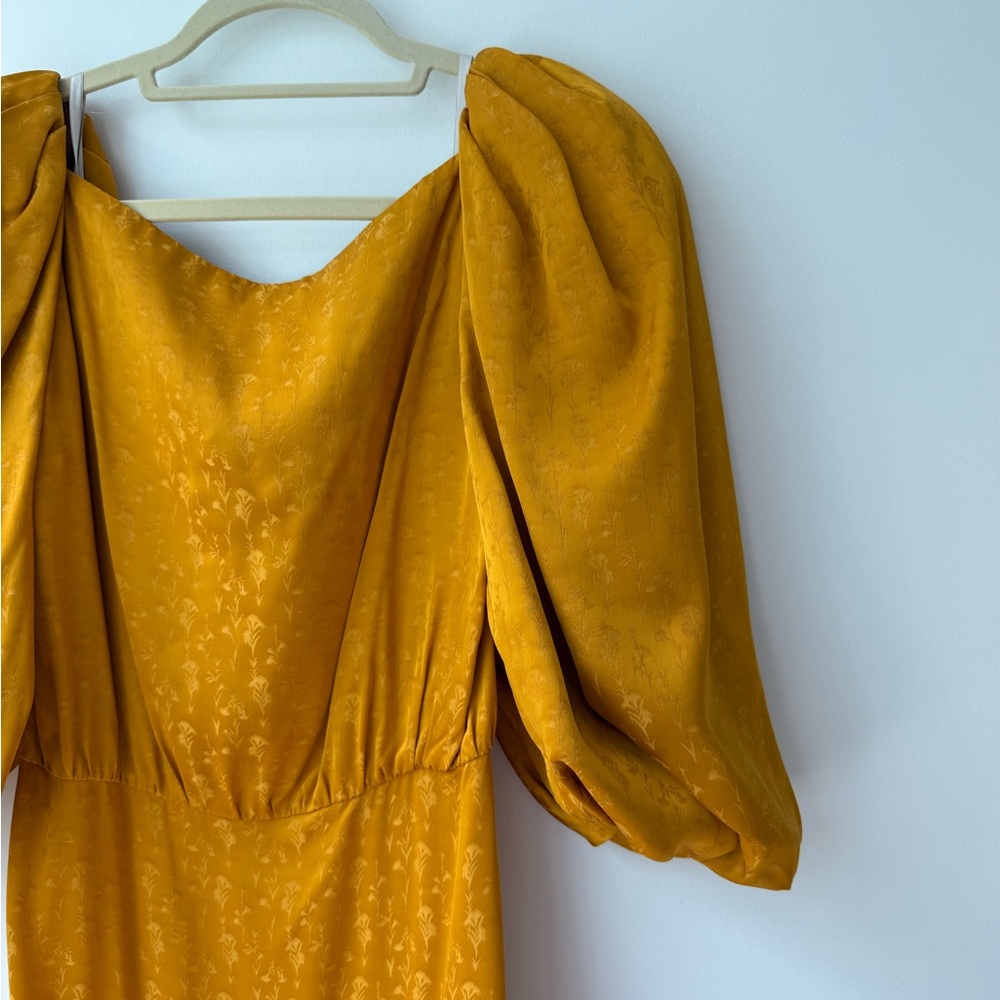 Johanna Ortiz Mustard Long Sleeve Dress - Picture 3 of 6